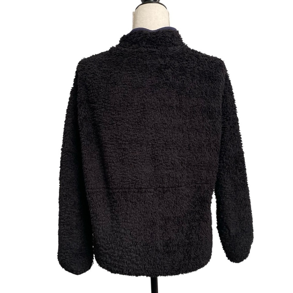 Anine Bing Designer Black Sierra Sherpa Half Zip Pullover S - Picture 11 of 16